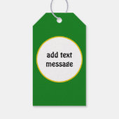 Afstudeerlampvoet met diploma - groen cadeaulabel (Achterkant)