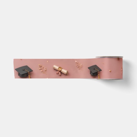 Afstudeerlint | Cadeauband Satijnen Lint (Voorkant)