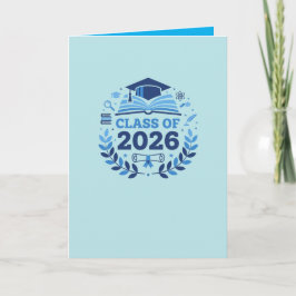 Afstudeermotief Klas van 2026 BlauweThema Blanco Kaart