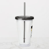 Afstudeermuts met Kwast Klas van 2026  Acryl Drinkbeker (Rechts)