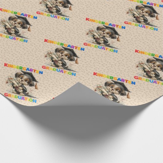 Afstudeerpapier voor de kleuterschool cadeaupapier (Hoek)
