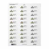 Afstudeerparade met autorit etiket (Full Sheet)