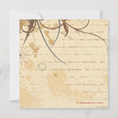  afstudeerpartij floral swirl aankondiging (Achterkant)
