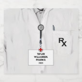 Afstudeerpartij gepersonaliseerde apotheker sparkling wijnetiket (Enkel label)