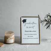 Afstudeerpartij is een zoete partij poster