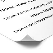 Afstudeerpartij is een zoete partij poster (Hoek)