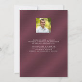 Afstudeerproject Paars Metallic Fotocollage Aankondiging (Achterkant)