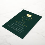 Afstudeerscript 2025 Afstudeerfeest Goud Folie Uitnodiging (Gedraaid)