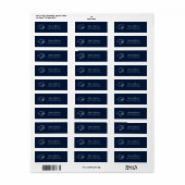 Afstudeerscript 2026 Navy Blauwe Retouradres Etiket (Full Sheet)