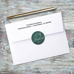 Afstudeerscript Dark Green Envelope Zegel