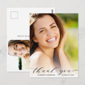 Afstudeerscript Foto-overlay Bedankt Briefkaart (Voorkant / Achterkant)
