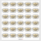 Afstudeerscript Moderne Zwarte en Gouden Stickers (Vel)