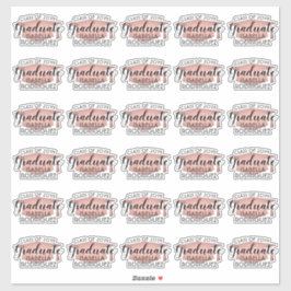 Afstudeerscript Pink Roze Goud & Zwarte Stickers