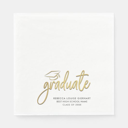 Afstudeerscriptie 2026 Script Grad Feest Papieren Servet (Voorkant)