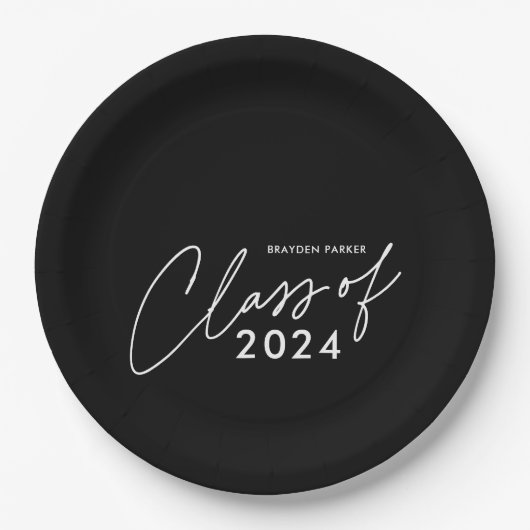 Afstudeerscriptie Klas van 2024 Papieren Bordje (Voorkant)