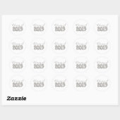 Afstudeerstickers of -zegels klas 2019 ronde sticker (Vel)