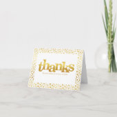 Afstudeertekst in moderne witte goud typografie bedankkaart (Voorkant)