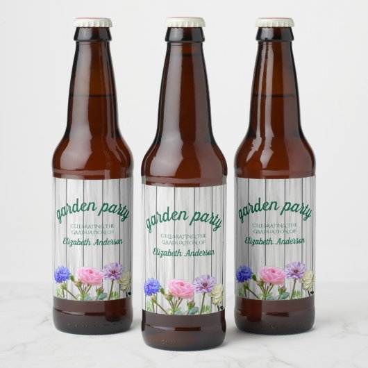 Afstudeertuinfeest Bier Etiket (Flessen)