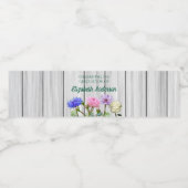 Afstudeertuinfeest Waterfles Etiket (Enkel label)