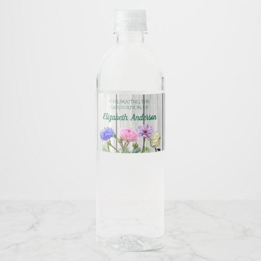 Afstudeertuinfeest Waterfles Etiket (Voorkant)