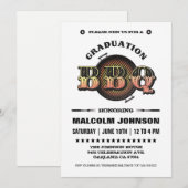  Afstudeeruitnodigingen | BBQ Party Kaart (Voorkant / Achterkant)