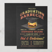  Afstudeeruitnodigingen | BBQ Party schoolbord Kaart (Voorkant / Achterkant)