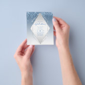 AFSTUDEERUITNODIGINGEN - Glitterende Meisjesachtig Flyer (Hand)