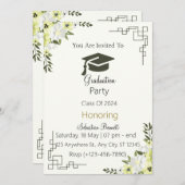  Afstudeeruitnodigingen Kaart (Voorkant / Achterkant)