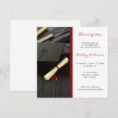 Afstudeeruitnodigingen Kaart (Voorkant / Achterkant)