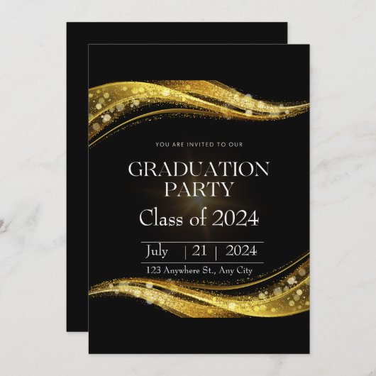  Afstudeeruitnodigingen Kaart (Voorkant / Achterkant)