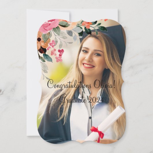 Afstudeeruitnodigingen Kaart (Voorkant)