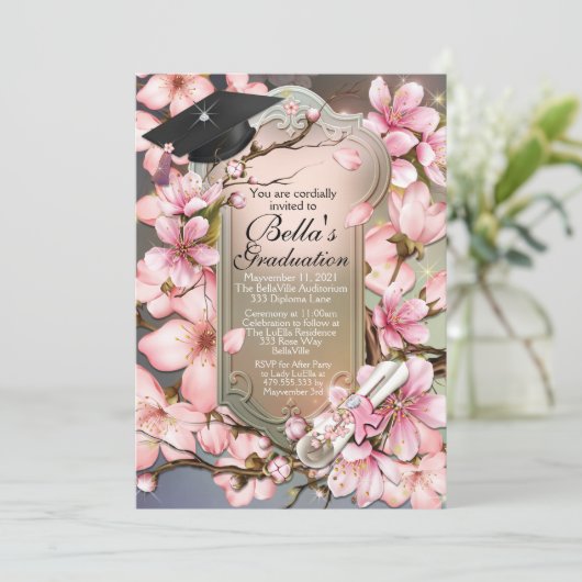  Afstudeeruitnodigingen Kaart (Staand voorkant)