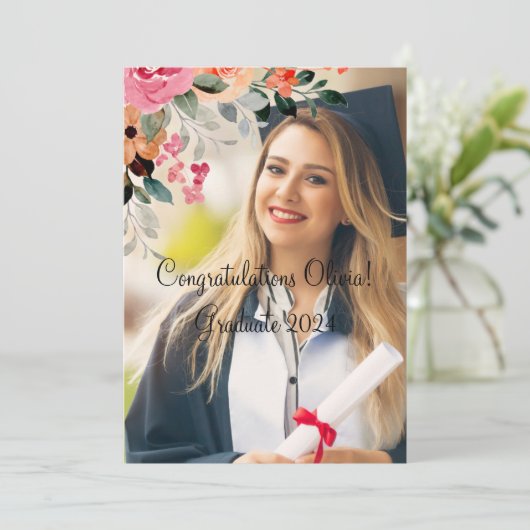  Afstudeeruitnodigingen Kaart (Staand voorkant)