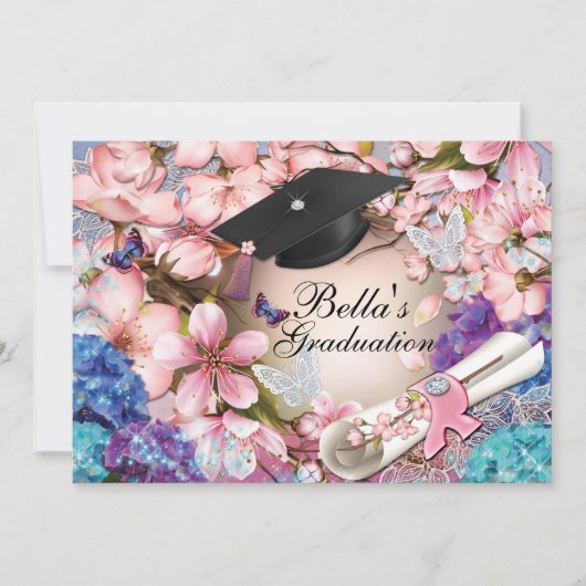 Afstudeeruitnodigingen Kaart (Voorkant)