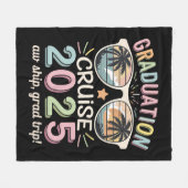 Afstudeervaart 2025 Geslaagden Cruising Squad Fleece Deken (Voorkant (Horizontaal))