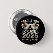 Afstudeervaart 2025 Geslaagden Cruising Squad Ronde Button 5,7 Cm (Voorkant /achterkant)