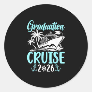 Afstudeervaartrip 2026 Vakantie Geslaagd Cruise Ronde Sticker