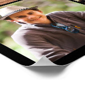 Afstuderen 10 Fotocollage Congrats Zwart Goud Poster (Hoek)