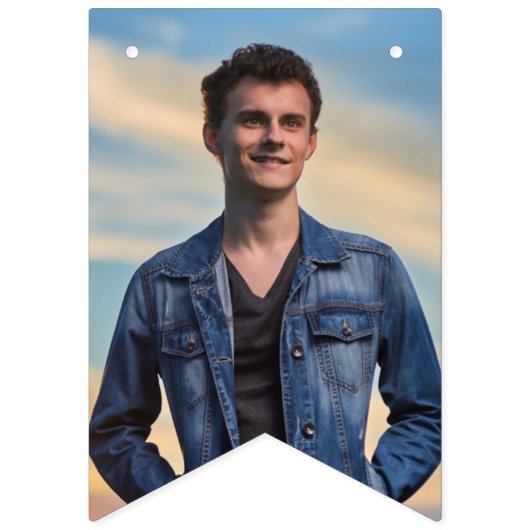 Afstuderen 12 foto's Class Year Name Black Gold Vlaggetjes (Tweede vlag)