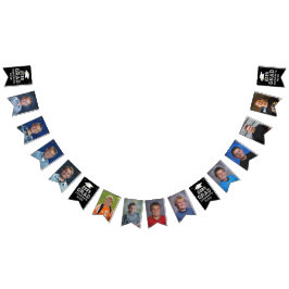 Afstuderen 12 Foto's Klasse Jaar Aangepaste kleur Vlaggetjes