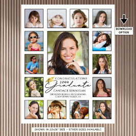 Afstuderen 15 handgeschreven script voor fotocolla poster