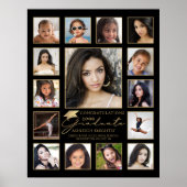 Afstuderen 15 Photo Collage Handgeschreven Script  Poster (Voorkant)