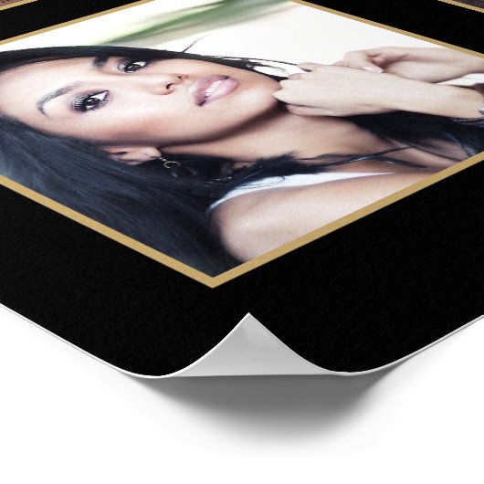 Afstuderen 15 Photo Collage Handgeschreven Script  Poster (Hoek)