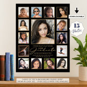 Afstuderen 15 Photo Collage Handgeschreven Script Poster