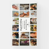 Afstuderen 16 Fotocollage Proficiat Spandoek (Verticaal)