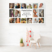 Afstuderen 16 Fotocollage Proficiat Spandoek (Insitu)