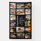 Afstuderen 16 Fotocollage Proficiat Spandoek (Verticaal)