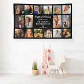 Afstuderen 16 Fotocollage Proficiat Spandoek (Insitu)