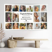 Afstuderen 16 Fotocollage Proficiat Spandoek