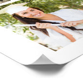Afstuderen 19 Photo Collage Script White Custom Poster (Hoek)
